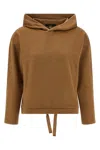 Weekend Max Mara Oscuri Drawstring Hoodie In Gold