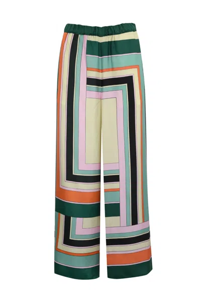 WEEKEND MAX MARA OTTAVO SILK TROUSERS