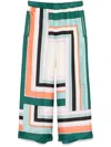 Weekend Max Mara Women's Ottavo Long Trouser Multicolour | Size 40 | 2515131051600001 In Green