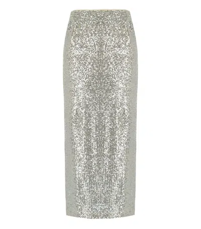 Weekend Max Mara Ottelia Silver Sequins Skirt