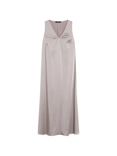 Weekend Max Mara Ottelia V-neck Midi Dress In Neutral