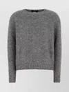 Weekend Max Mara Melange Grey Alpaca Blend Oversize Ghiacci Sweater In Gray