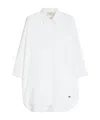 Weekend Max Mara Oversized Cotton Oxford Shirt In White