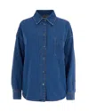 Weekend Max Mara Oversized Denim Shirt In Blue