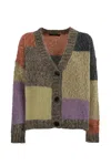 Weekend Max Mara Camera Multicolored Cardigan In Cardigan Patch