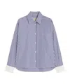 Weekend Max Mara Oversized Poplin Shirt In Purple