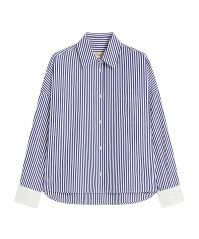 Weekend Max Mara Oversized Poplin Shirt In Purple