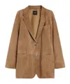 Weekend Max Mara Suede Single-breasted Blazer