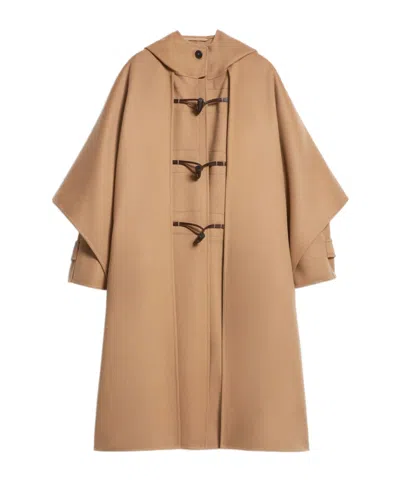 Weekend Max Mara Oversized Wool Coat In Camel
