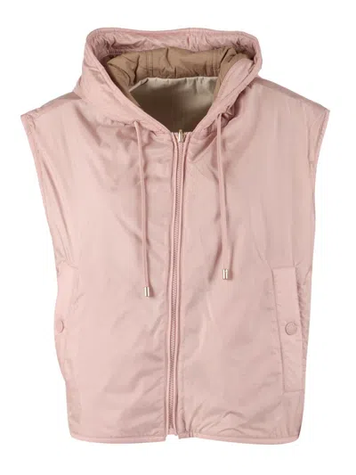 Weekend Max Mara Padded Vest In Pink