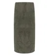 Weekend Max Mara Pala Khaki Midi Skirt In Green