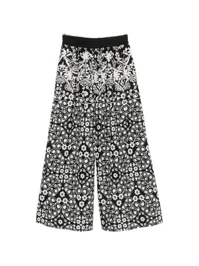 Weekend Max Mara Palanca Floral-print Palazzo Pants In Multi