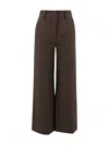 Weekend Max Mara Palazzo Pants In Brown