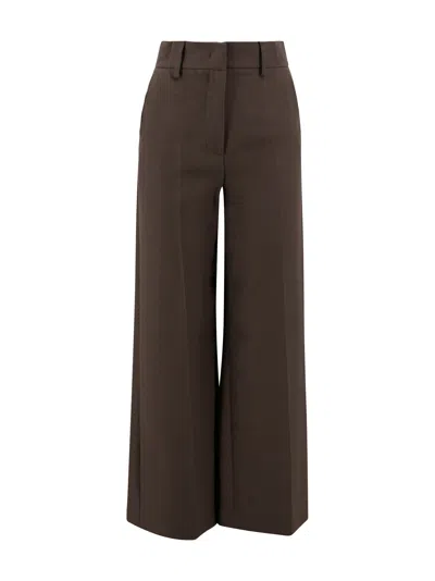 Weekend Max Mara Palazzo Pants In Brown