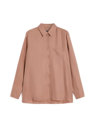 Weekend Max Mara Pamir Shirt Rose In Brown