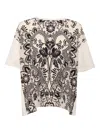 Weekend Max Mara T-shirt In Seta Stampata E Jersey