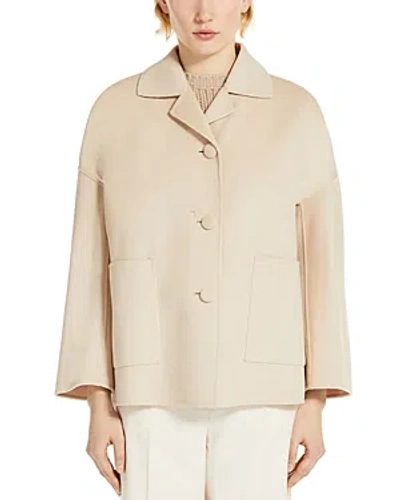 Weekend Max Mara Panca Dropped Shoulder Coat In Sand