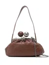 Weekend Max Mara Pasticcino Medium Leather Mini Bag In Brown