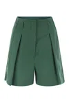 Weekend Max Mara Pandoro - Cotton Bermuda Shorts With Darts