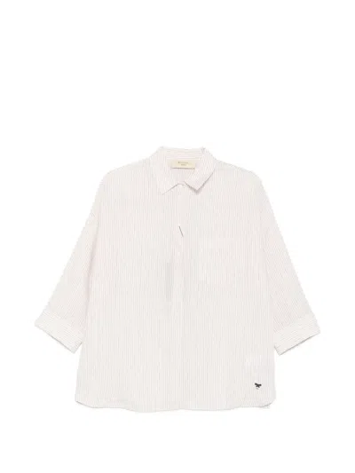 Weekend Max Mara Panetto Striped Shirt In Neutral