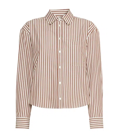 Weekend Max Mara Striped Shirt In Neutral