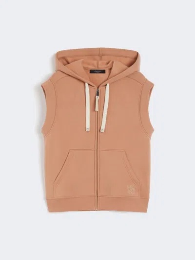 Weekend Max Mara Pank Sweatshirt Caramel In Brown