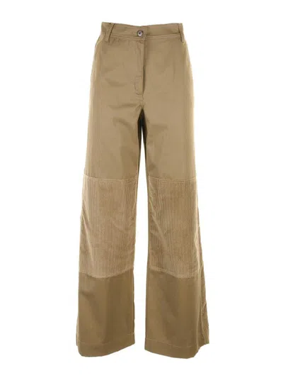 Weekend Max Mara High Waist Trousers At The Palace In Brown