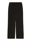 Weekend Max Mara Belt And Loop Wide-leg Pants In Negro