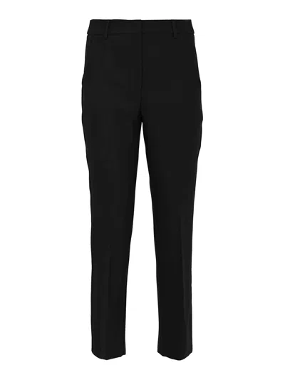 Weekend Max Mara Freda Straight Trousers In Cady In Black