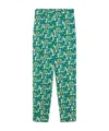 Weekend Max Mara Geometric-print Trousers In Green