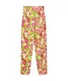 Weekend Max Mara Pantalon En Coton Stretch Imprimé In Multicolor