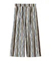 Weekend Max Mara Pantalon En Popeline Imprimée In Multicolor