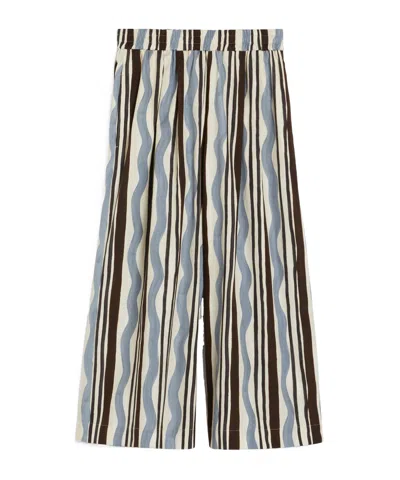 Weekend Max Mara Pantalon En Popeline Imprimée In Multicolor