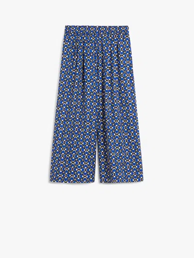 WEEKEND MAX MARA WEEKEND MAX MARA ALL-OVER PATTERNED WIDE LEG PANTS
