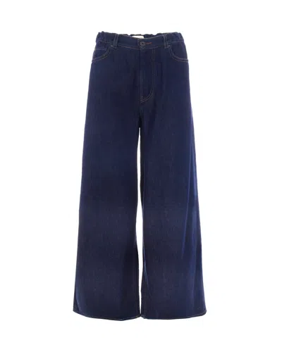 Weekend Max Mara Pantalone Zattera Indaco Scuro In Blue