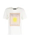 Weekend Max Mara Weekend Maxmara Cotton Jersey T-shirt White In Blue