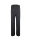 Weekend Max Mara Black Visual Trousers In Black