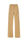 Weekend Max Mara Beige Stretch Polyester Blend Pants In Beige