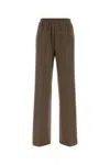 Weekend Max Mara Stretch Polyester Blend Pant Featuring Pockets In Brown