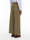 Weekend Max Mara Twill Cargo Pant Animal Print In Green