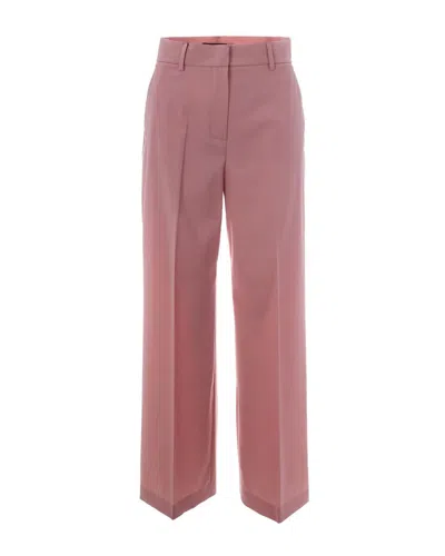 Weekend Max Mara Pantalone Lana Rosa In Pink