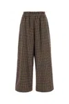 Weekend Max Mara Wool Blend Ebe Wide-leg Pant With Embroidery In Multicolor