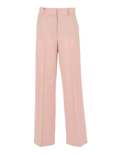 Weekend Max Mara Light Pink Wool Visivo Palazzo Pant