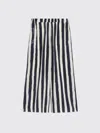 Weekend Max Mara Nirvana Striped-pattern Trousers In Blue