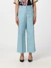 Weekend Max Mara Women's Visivo Long Trouser Green | Size 48 | 2515131041600006 In Blue