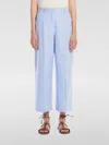 Weekend Max Mara Casual Pants With Belt Loops In Blue