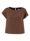 Weekend Max Mara Parana Short-sleeve Top In Brown