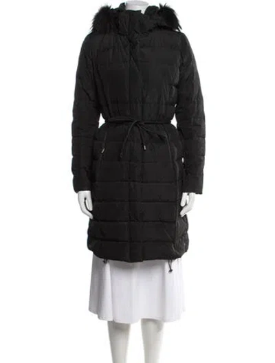 Pre-owned Weekend Max Mara Parka In Black