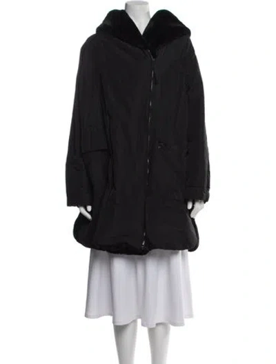 Pre-owned Weekend Max Mara Parka In Black