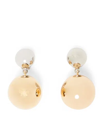 Weekend Max Mara Pasticcino Bag Earrings In Yellow